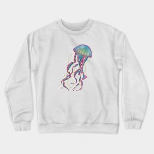 Amazing glowing jellyfish Crewneck Sweatshirt